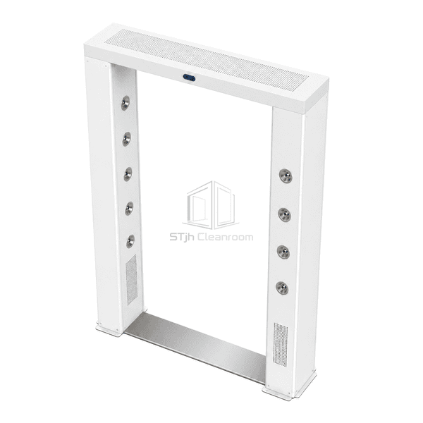 Overhead perspective of the shallow fixed doorway portal footprint