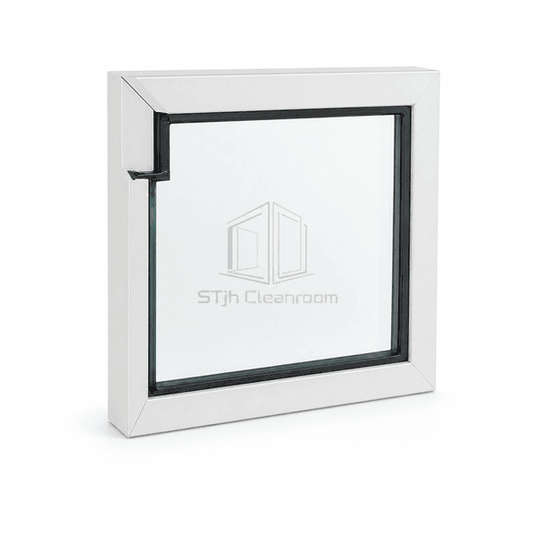 Close view of the bonded border and EPDM perimeter seal on a vision panel