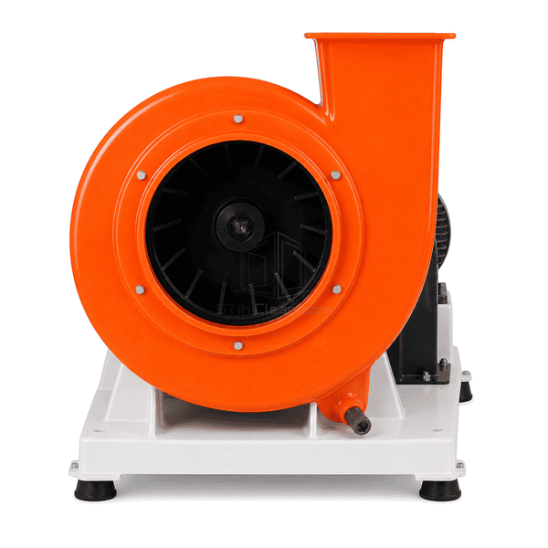 Front inlet view of FRP corrosion-resistant exhaust fan and fiberglass impeller