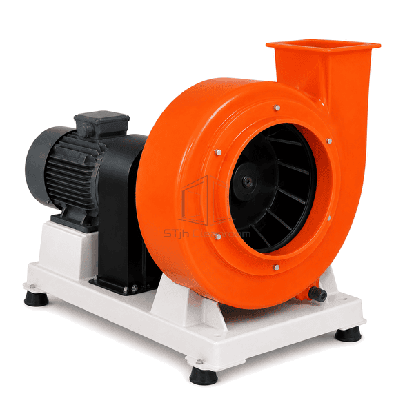 Opposite-side complete view of fiberglass chemical exhaust fan