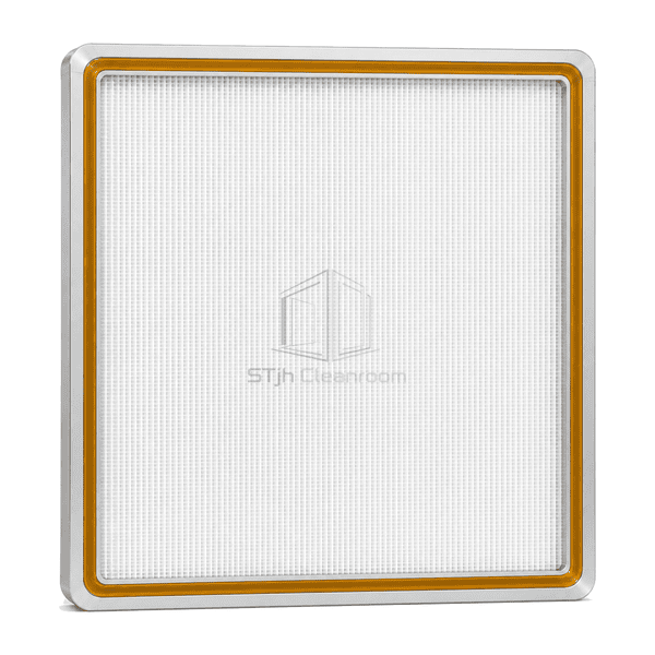 Upright front view of U15 gel-seal cleanroom filter