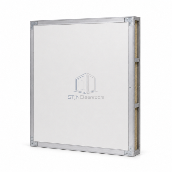 Handmade cleanroom panel upright front view