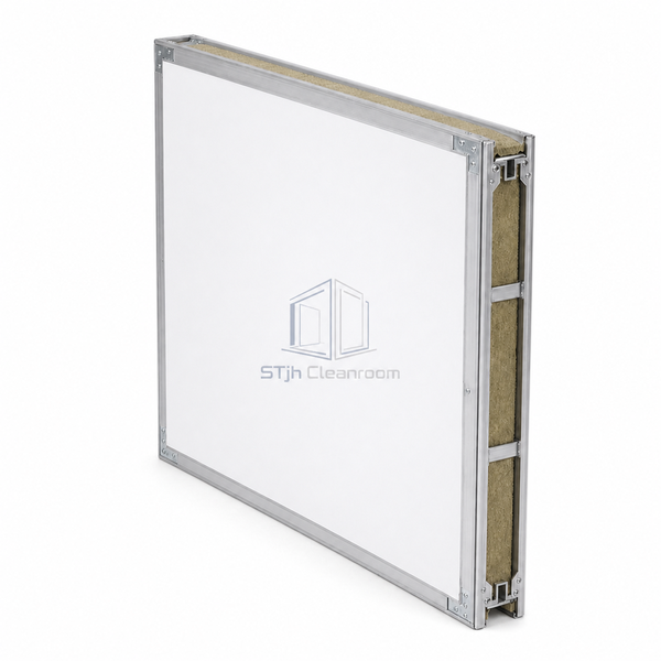 Handmade cleanroom panel joint and reinforced frame structure