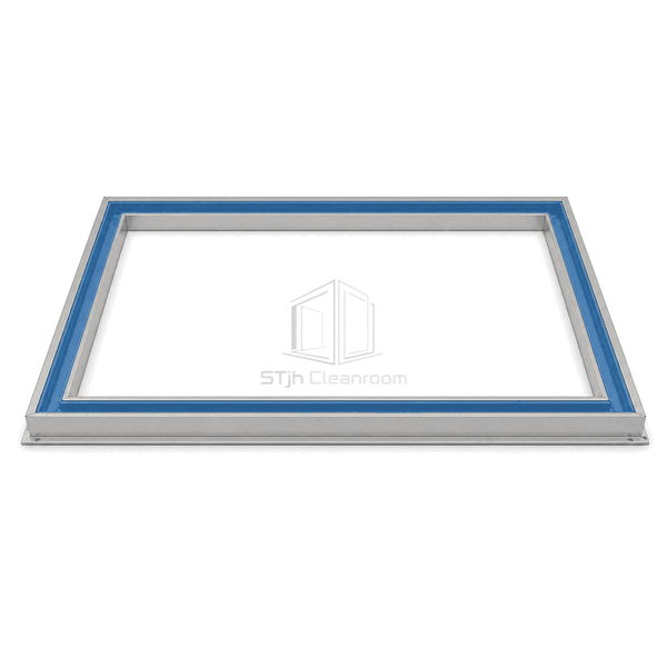 Complete rectangular HEPA gel channel frame