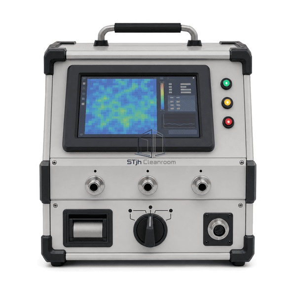 HEPA filter integrity tester full front view with guided test display