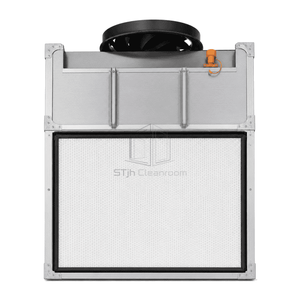 Upright front view of the high-pressure FFU diffuser, deep casing and pressure port
