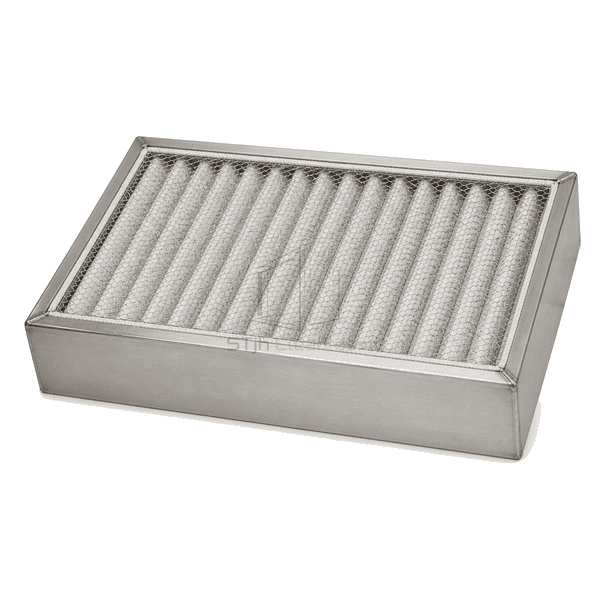 Horizontal full view of ceramic-frame high-temperature HEPA filter