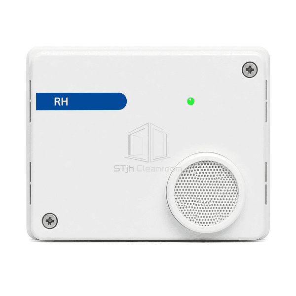Front view of wall-mounted capacitive humidity sensor