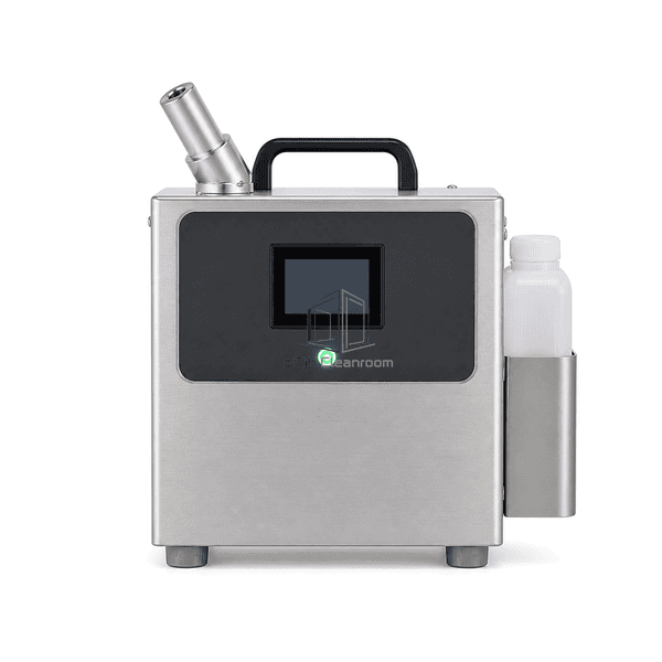 Front view of dry fogger controls and atomizing head