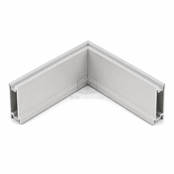 Internal 90-Degree Cleanroom Corner Profile main product view