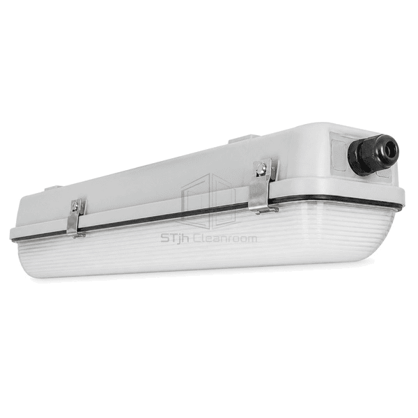 Side profile showing the compressed lens gasket and enclosure depth