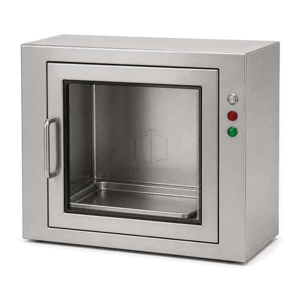 Close view of raised tray edge and electronic door interlock