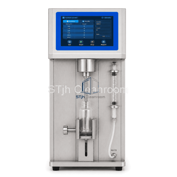 Liquid particle counter full front view with sample probe