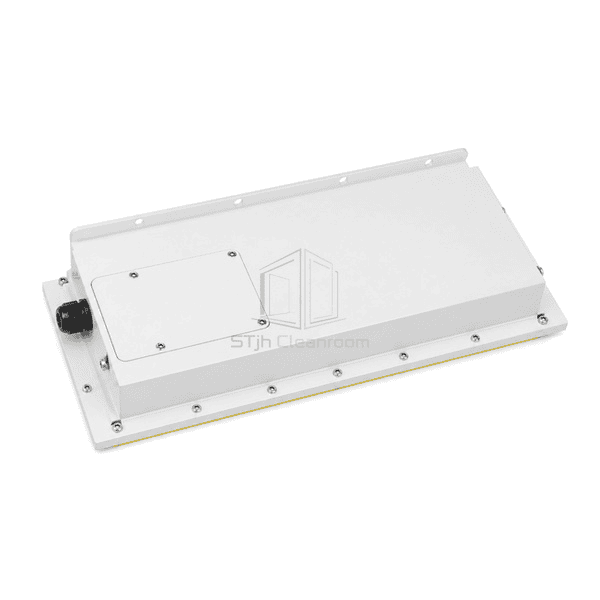 Rear view of the sealed cleanroom housing and driver