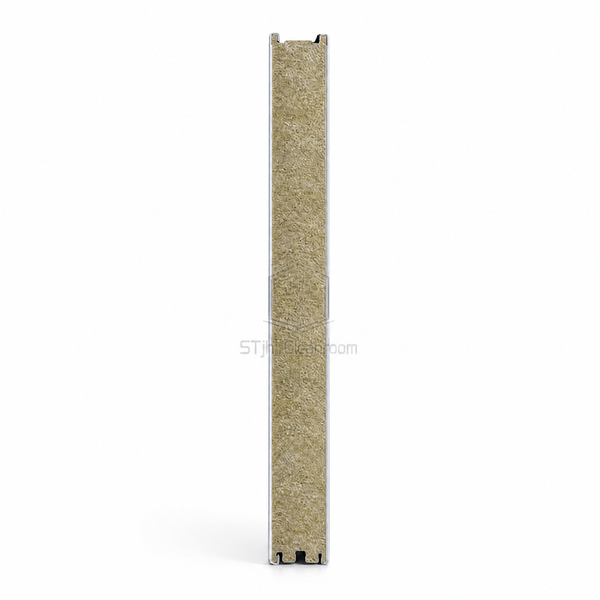 Machine-made cleanroom panel full-height thickness and core profile
