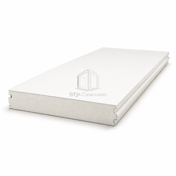 Horizontal full-length magnesium oxysulfate cleanroom panel