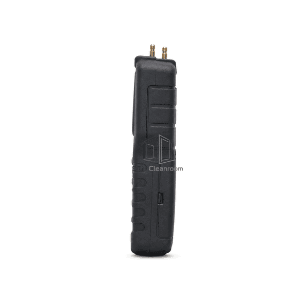 Micromanometer side view showing rugged enclosure depth