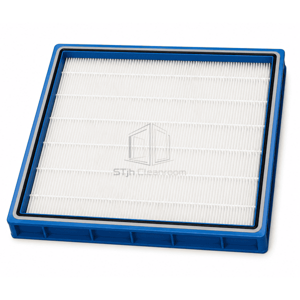 Complete horizontal mini-pleat medium-efficiency filter