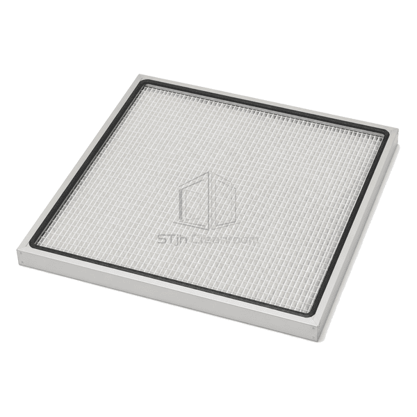 Horizontal full view of shallow ULPA panel for fan filter units