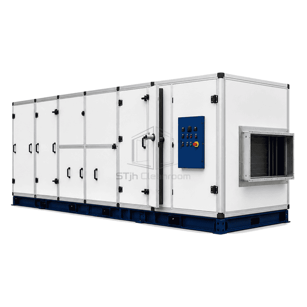 Close view of thermal-break AHU panel and gasketed block joint