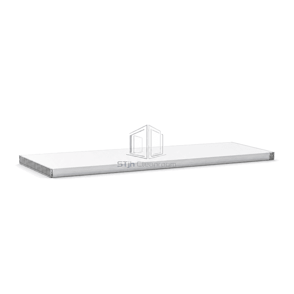 Horizontal full view of a framed cleanroom ceiling module