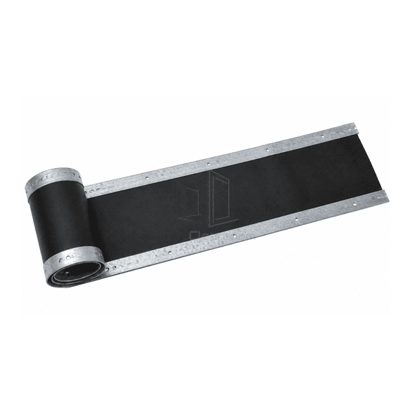 Horizontal full-length metal-to-fabric duct connector strip
