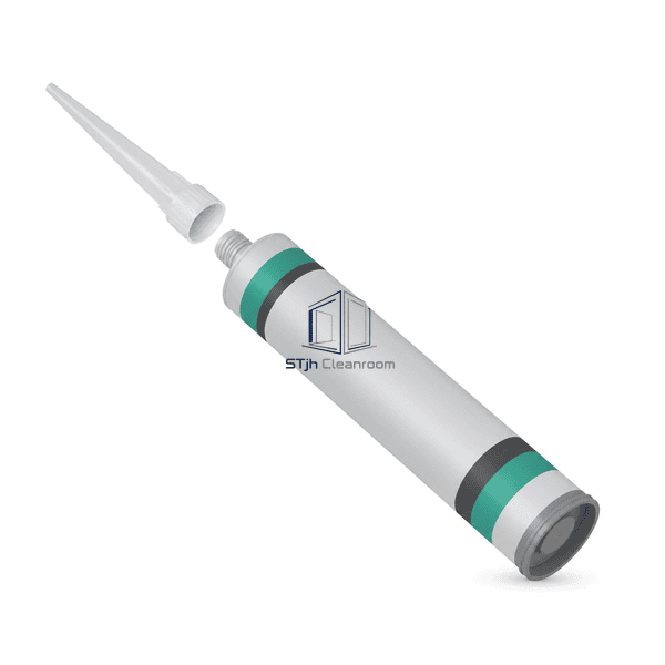 Side interface view of the neutral silicone cartridge threads and nozzle collar