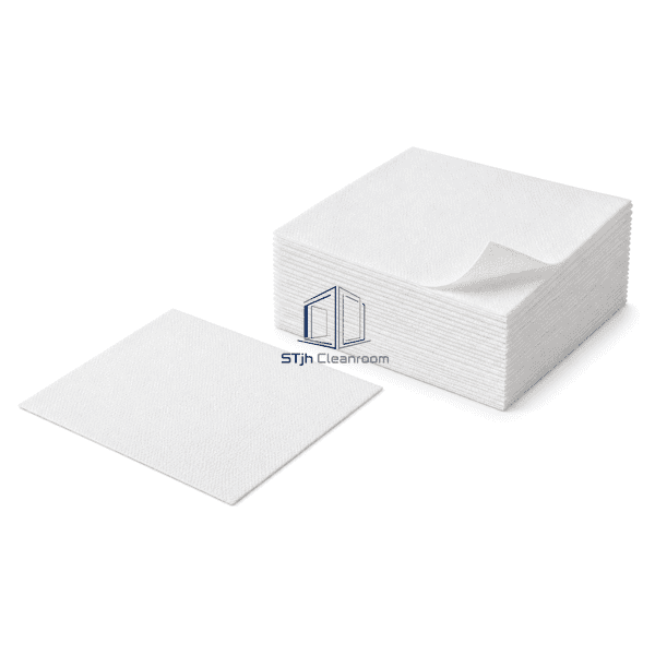 Full nonwoven wipe laid beside the matching stack
