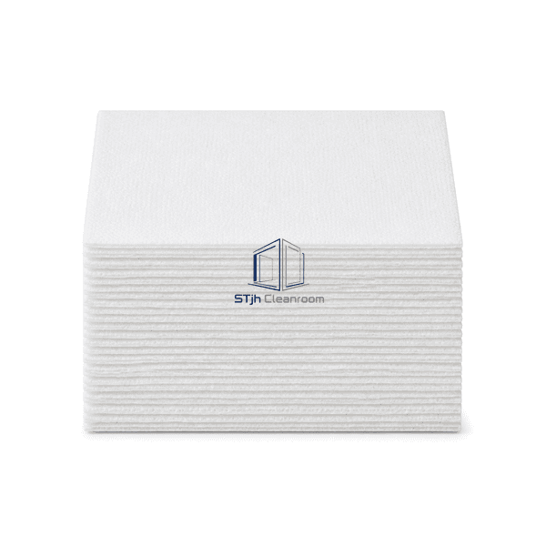 Front view showing the thin nonwoven wipe layers