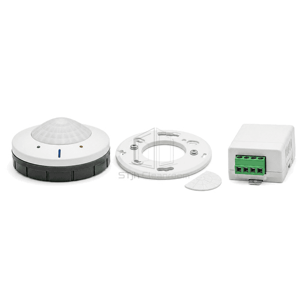 Horizontal arrangement of occupancy sensor, mounting base and control module