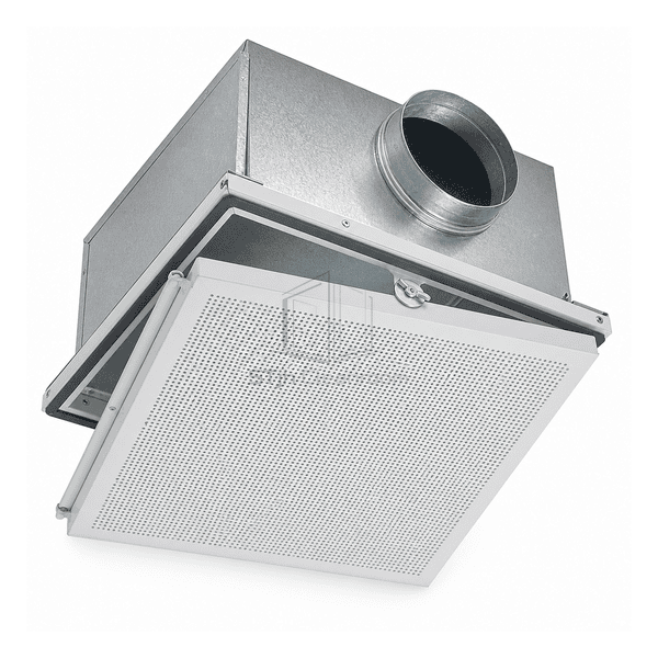 Close view of deburred perforations face hinge and perimeter gasket