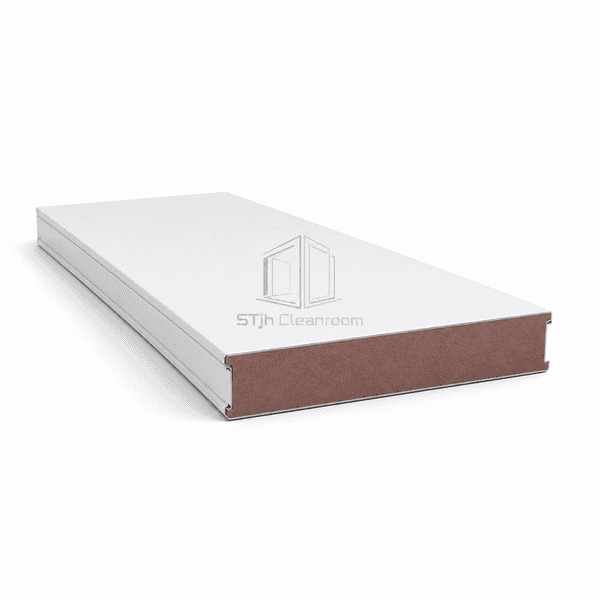 Horizontal full-length phenolic foam cleanroom panel