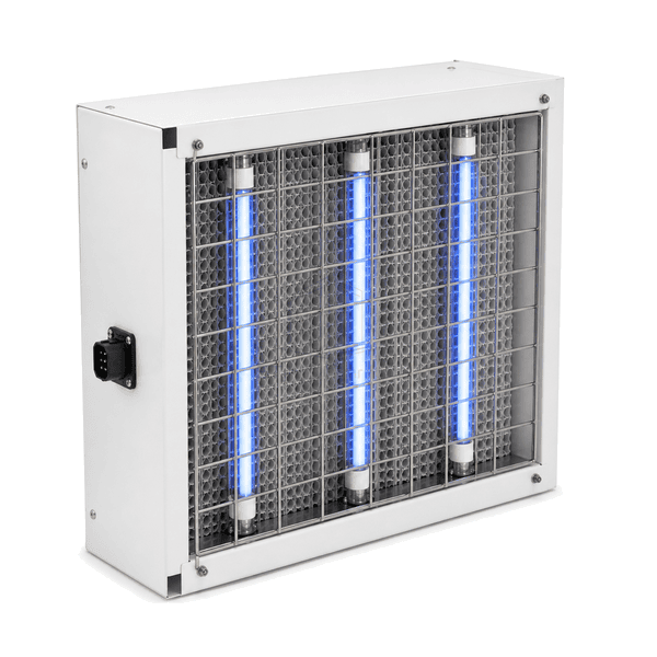 Close view of PCO catalyst honeycomb lamp holder and electrical connector
