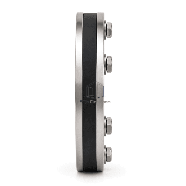 Side profile showing stainless pressure plates and EPDM sealing layer