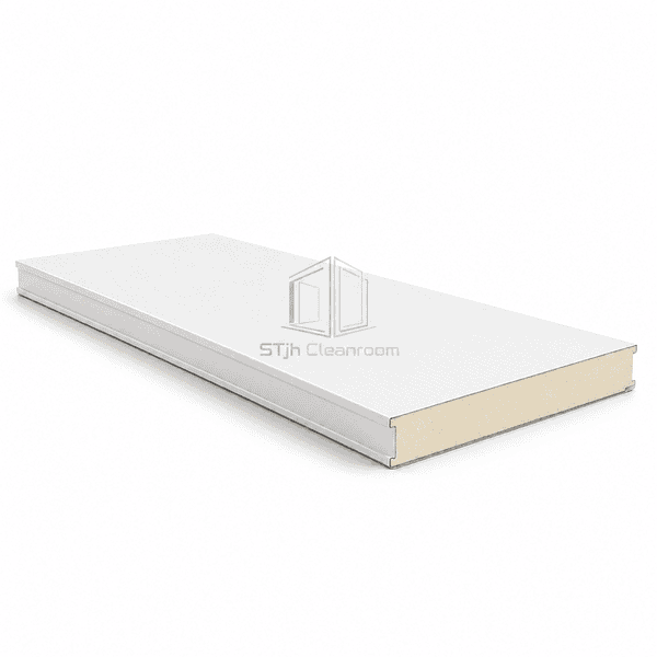Horizontal full-length PIR insulated cleanroom panel