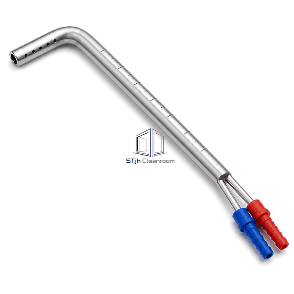Pitot tube total and static pressure connection detail