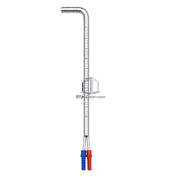 Pitot tube front profile showing L-shaped sensing head