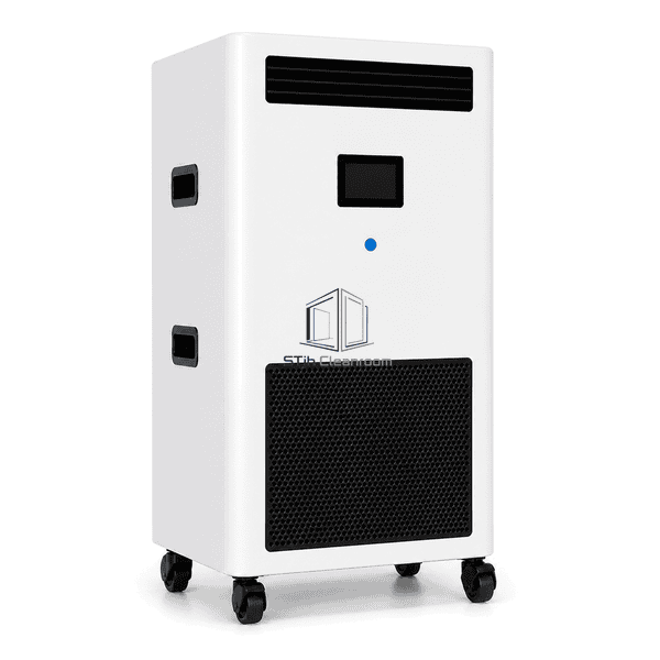 Mobile plasma air purifier side service view