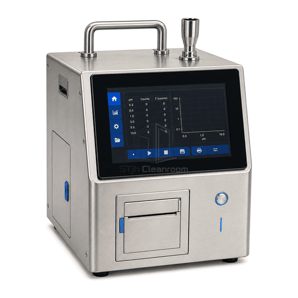 Portable particle counter isokinetic inlet and connection detail
