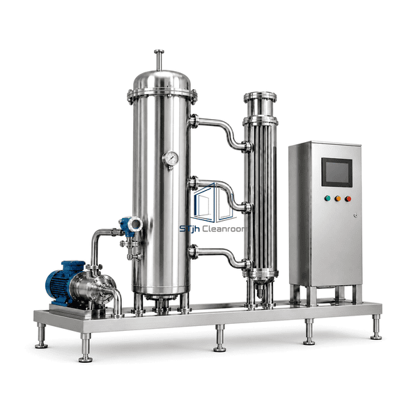 Pure steam generator complete thermosyphon skid and control cabinet profile