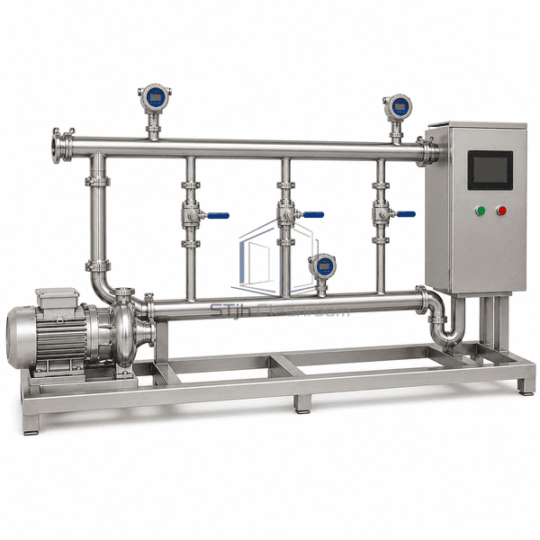 Purified Water distribution loop sanitary point-of-use branch detail