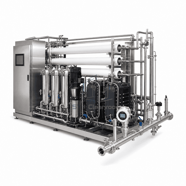 Purified water generation system sanitary outlet and quality monitoring