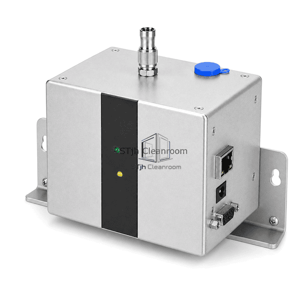 Remote particle counter sealed sampling inlet and connector detail
