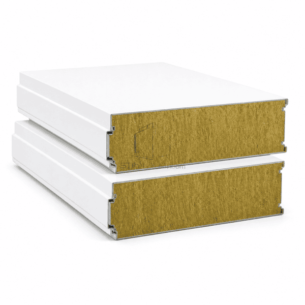 Complete rock wool cleanroom sandwich panel with steel facings and mineral core