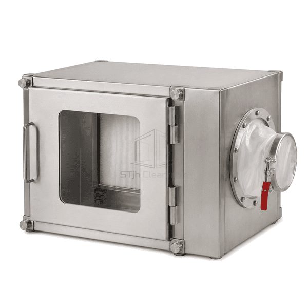 Complete horizontal safe-change containment filter module