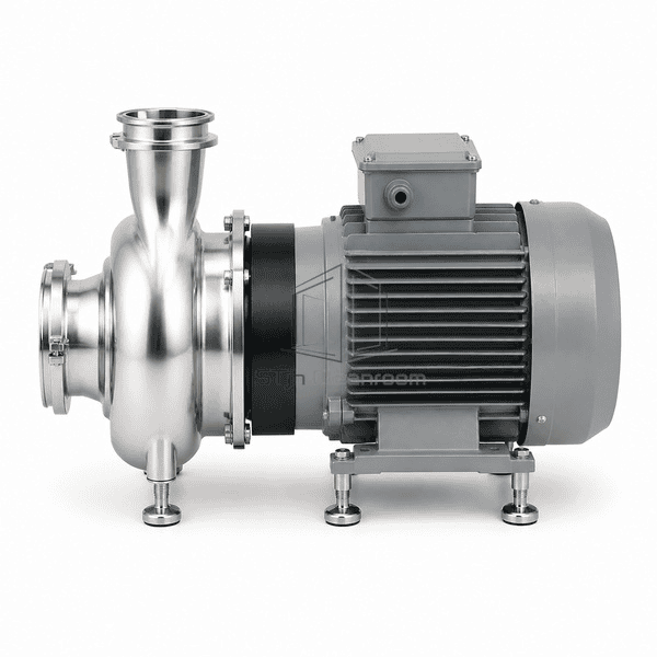 Sanitary centrifugal pump complete horizontal profile