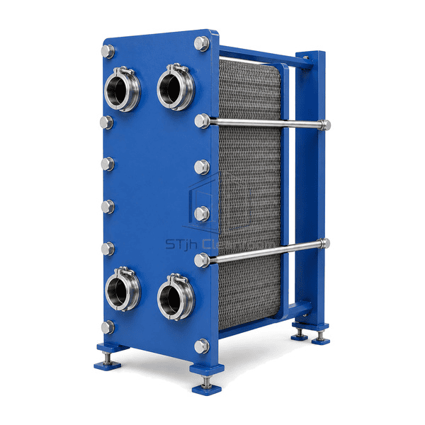 Sanitary plate heat exchanger plate gasket and tie-bar joint detail