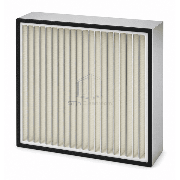 Three-quarter view of a full-depth separator HEPA filter