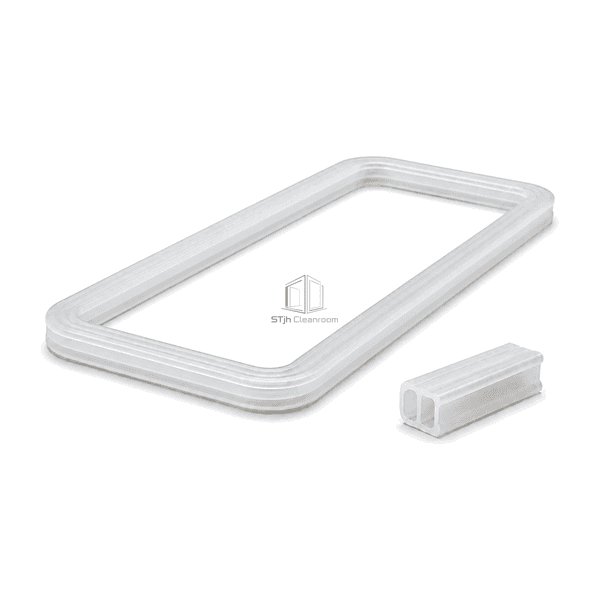 Side profile view showing the silicone gasket depth and compressible hollow core