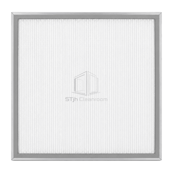 Upright front view of low-profile cleanroom HEPA panel